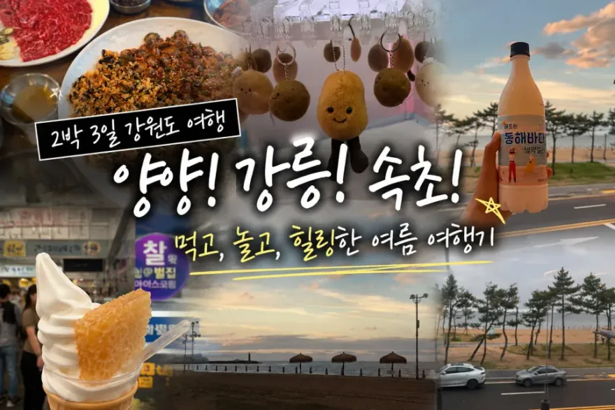 양양·강릉·속초 2박 3일 먹방 여행: 알찬 코스와 숨은 맛집